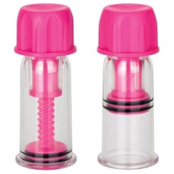 Nipple Play Vacuum Twist Suckers-Pink